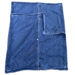 Ralph Lauren Denim Pillow Cover 28” X 28” Lot of 2 Square Button
